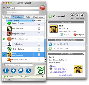 Gizmo Project 3 1 1 275 бесплатное интернет общение