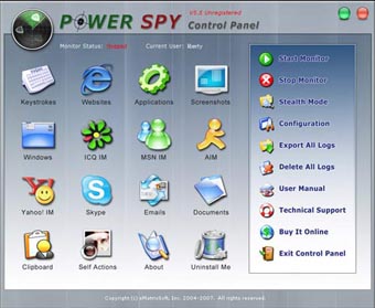 Power Spy 2009 8 10 домашний шпион