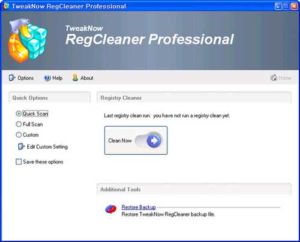 TweakNow RegCleaner Professional 3 0 1 генеральная уборка реестра