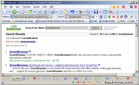 GreenBrowser 3 4 0622 альтернативный браузер