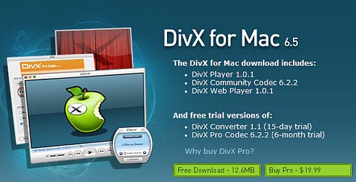 DivX 6 50 теперь и для Mac