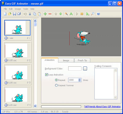 Easy GIF Animator 3 1 инструмент для веб мастера