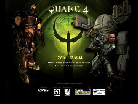 Тизер сайт Quake 4