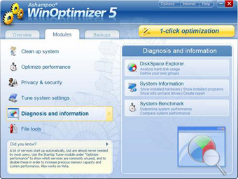 Ashampoo WinOptimizer 5 09 утилиты для оптимизации