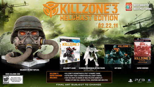 Helghast шлем с коллекционным изданием Killzone 3