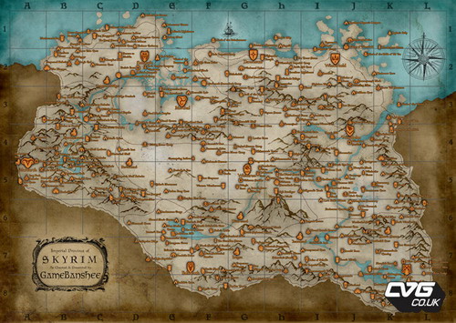 Где найти самую подробную карту The Elder Scrolls 5 