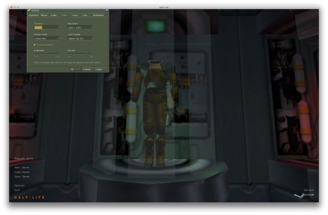 Valve перенесла легендарную игру Half Life и на Mac OS X