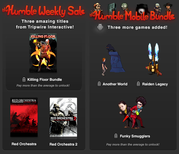 Новые предложения Humble Red Orchestra Killing Floor и три Android игры
