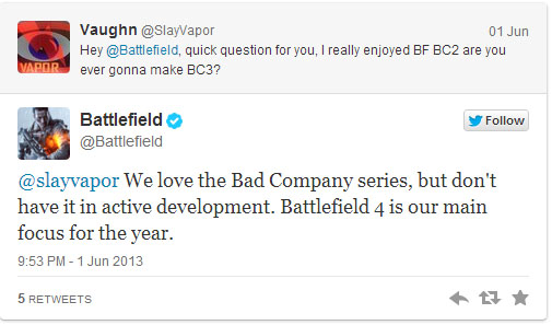 DICE не работает над новой Battlefield Bad Company