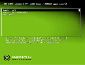 Новая версия загрузочного диска Dr Web LiveCD