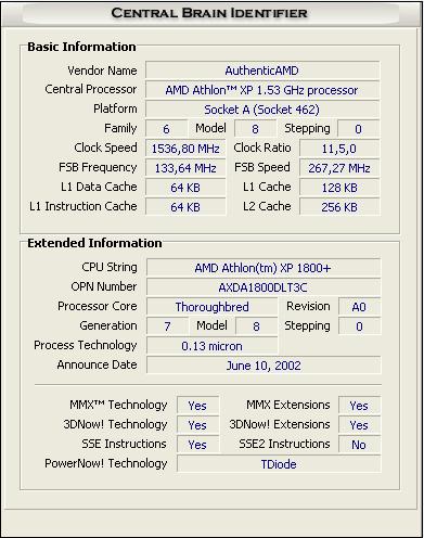 Central Brain Identifier – программа для идентификации процессоров AMD