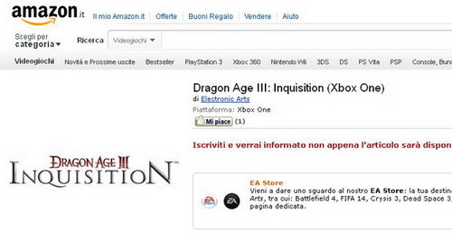 Dragon Age 3 может выйти на Xbox One